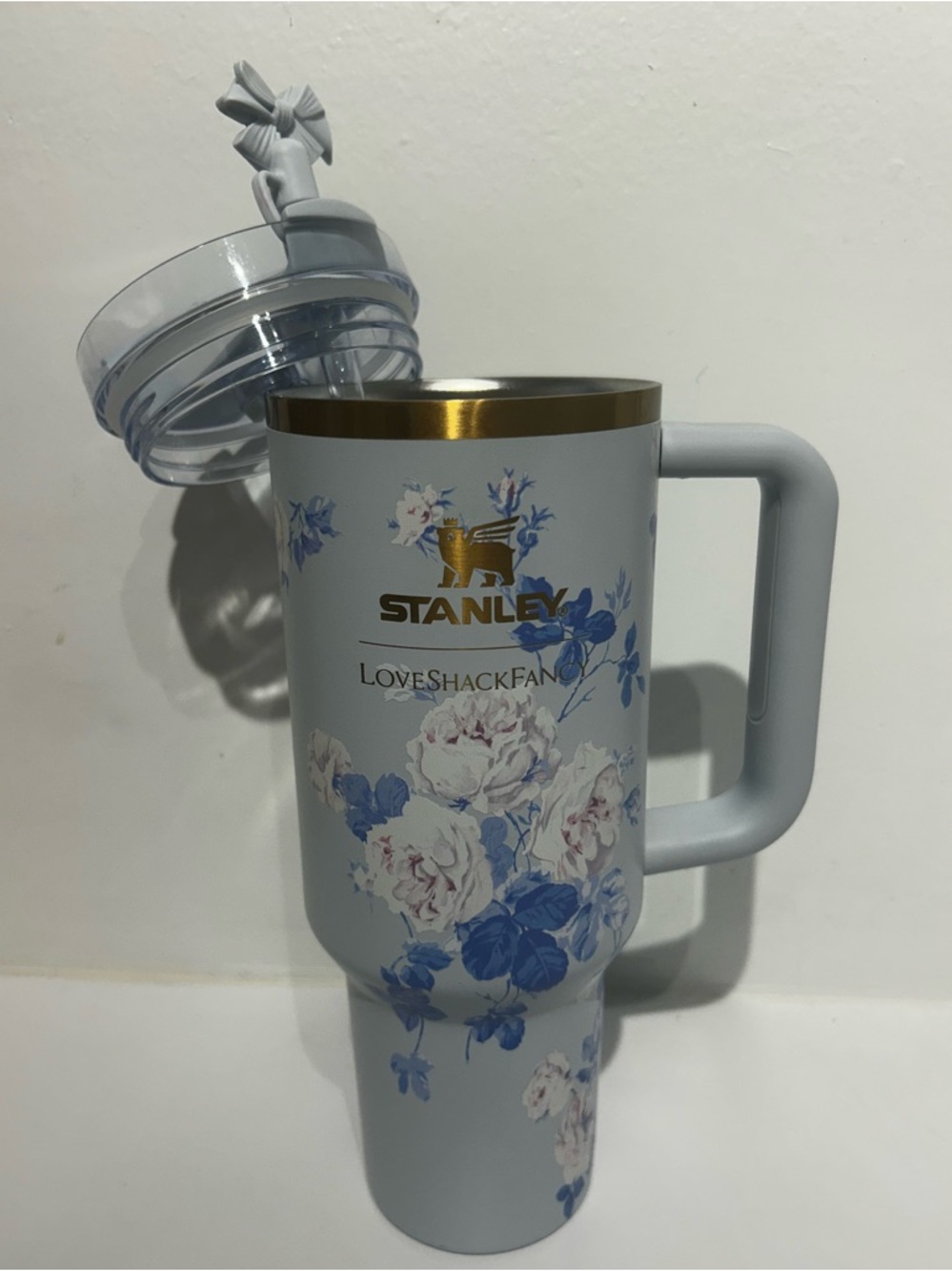 LoveShackFancy Blue Floral Stanley 40oz